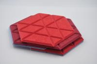 PET Hexagon Decorative Acoustic Wall Tiles Polyester Fiber Acoustic Soundproof Panels
