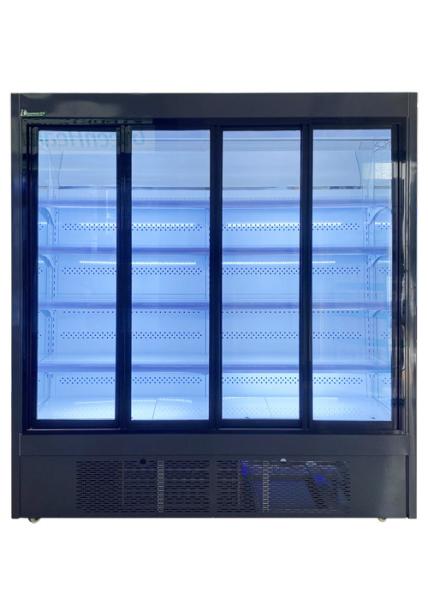 Do refrigerador de vidro da porta de Multideck refrigerador comercial de corrida silencioso da exposição para bebidas