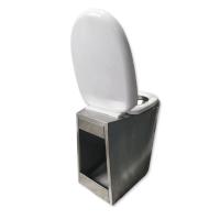 retrete de acero inoxidable SS304 de la prisión del volumen rasante de 3L 6L para el tren de alta velocidad