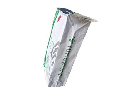 3 Layer Pasted Valve Multiwall Paper Bags High Tensile Strength Long Working Life