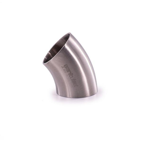 Metal de liga de níquel Inconel 600 de alta qualidade 45 graus Butt Soldadura Cotovelo ASME B16.9 1 a 24 polegadas de prata