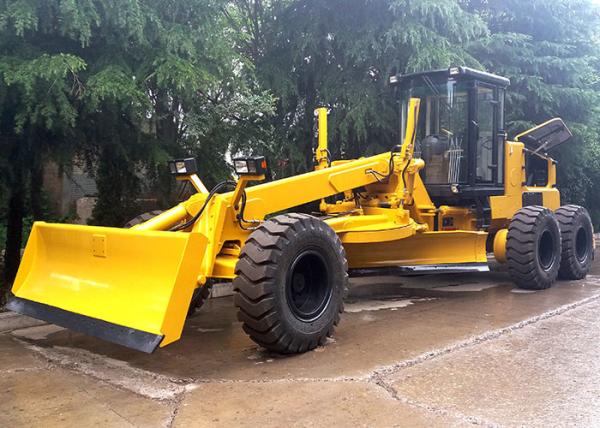 Self Propelled Articulated Motor Grader 215 Hp With Front Blade / Rear Scarifier