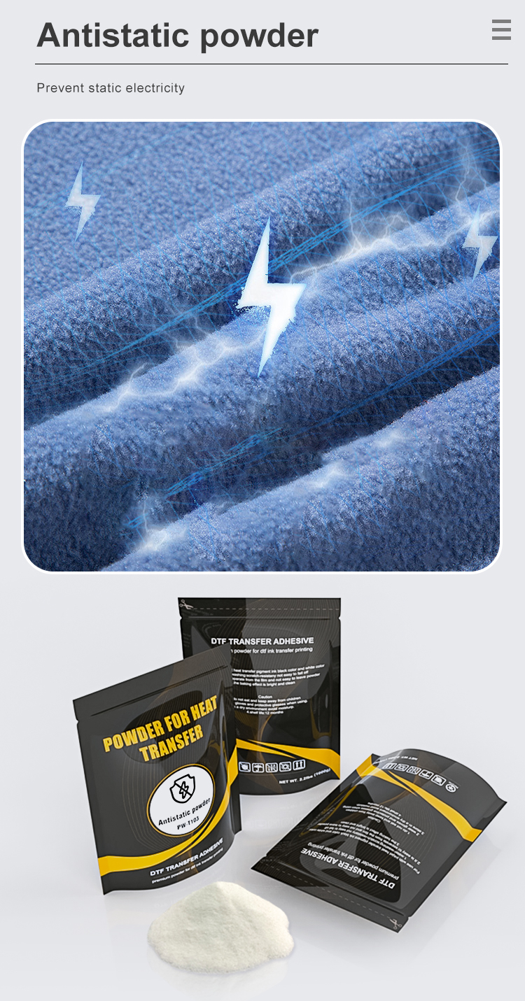 Fcolor New High Quality Super Soft and Stretchy Hot Melt Adhesive Glue Powder for DTF