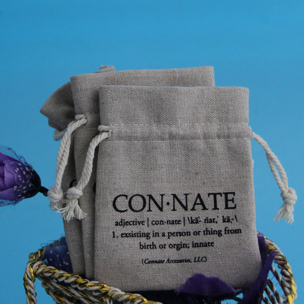 Felt Mini Travel Jute Drawstring Bag Portable Logo Embroidered For Gift Jewelry