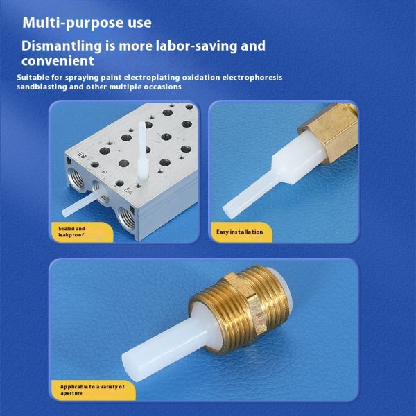 Threaded Hole Paint Plugging Silicone Plugs for Industrial Grade Food Grade Multi-Application Through Hole Hand Pull Plugs