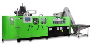 Linear Bottle Blow Moulding Machine , Fully Automatic Pet Bottle Blowing Machine