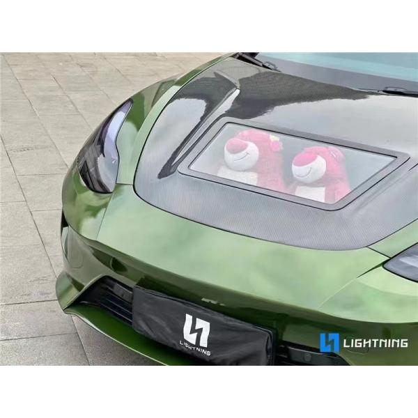 146cm Model 3 Tesla Body Kit Plastic Transparent Carbon Fiber Hood