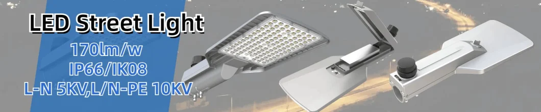 Фотоэлементный датчик Садовый свет светодиодный уличный свет 240W 100W 50W Полюс IP66 Ik08 Водостойкий Дорожный тротуар Парковочный свет