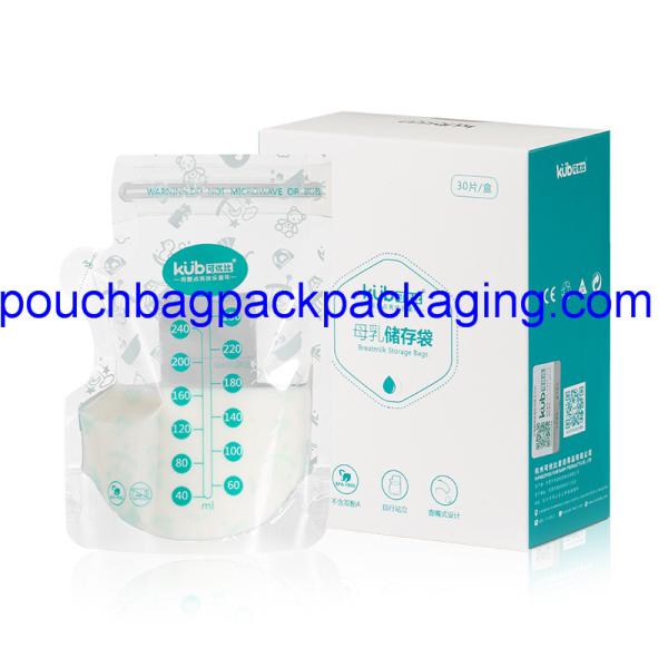 120 x 180 + 60 mm Breast Milk Storage Bag, 250 ml breast milk storage bag