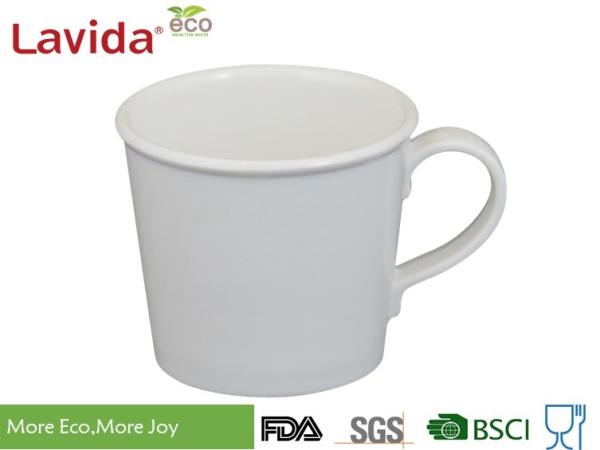 Shatter Proof 100% Melamine Coffee Mugs , Tasteless Reusable Porcelain Coffee Cups