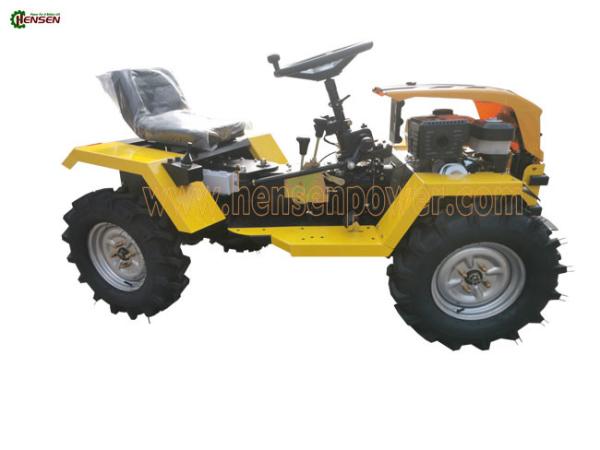 Tracteur à essence convertible 4 roues avec semeur de pommes de terre certifié CE