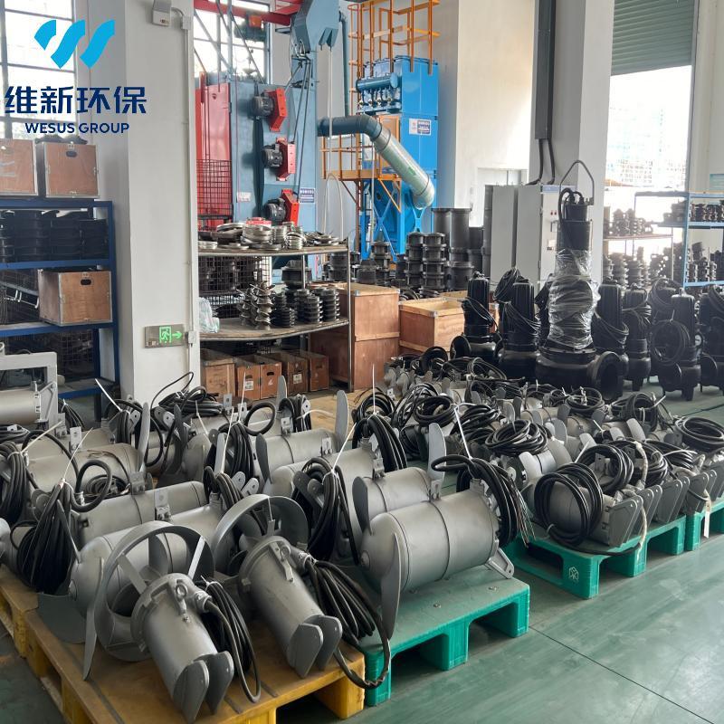 High Efficiency Submersible Axial Flow Mixer for Wastewater Sewage Circulation and Sludge Suspension