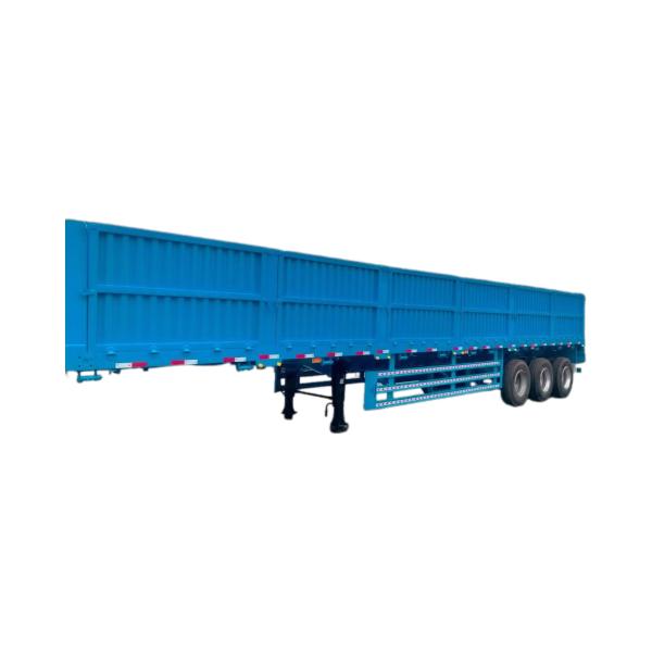 10m Car Axle CIMC Truck 3-Axle Fence Cargo Semi Trailer with Side Wall