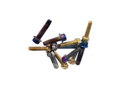 Vis M6 M8 M10 en alliage de titane Torx, couleur anodisée pour motos et vélos