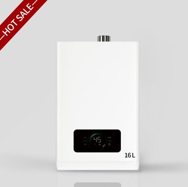 12-16L Lpg Gas Water Heater For Bathroom Forced Exhaust Type With Stainless Steel Heat Exchanger