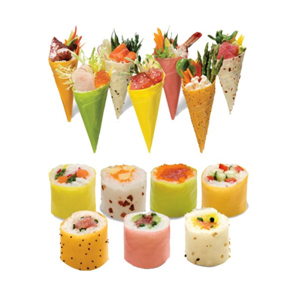Hot Sale Elegant Packaging Delicious Food Edible Soy Crepes Soy Soybean Wrapper for Making Rainbow Sushi