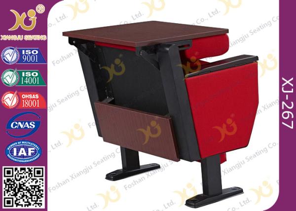 Full Upholstered Metal Framework Church Auditorium Seating With Wood Outerback