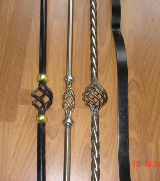 China Manufacture Twisted tubes steel stair baluster iron spindle electroplating cast iron twist baluster