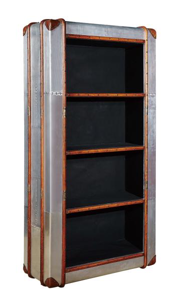 Solid Wood Office Furniture Shelves , 4 Shelf Bookcase Aluminium Sheet  Home / Office Storage