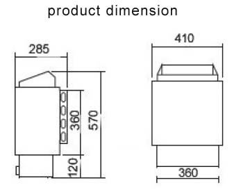 Electric Sauna Heater Steam Room Equipment 4.5KW 60HZ With CON4 Controller
