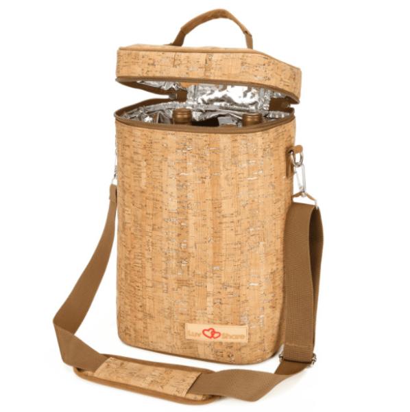 4 Bottle Insulated Wine Carrier Bag Waterproof Cork Cooler Bags