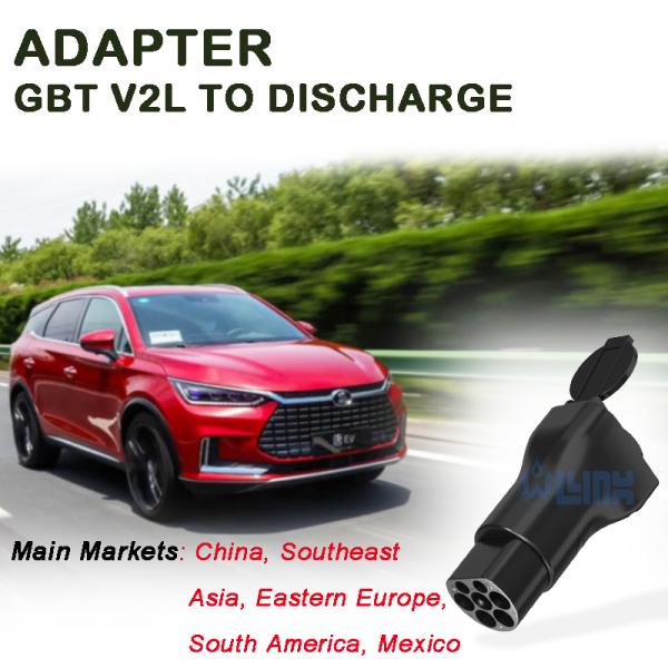 OLINK EV Discharging Power AC Power Charge V2H GBT Standard V2l Adapter for V2l Adapter hyundai