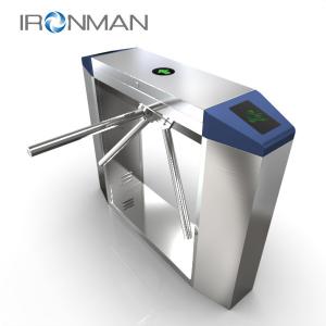 Card swiping RFID stainless steel pedestrian counting channel station on and off