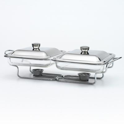 Buffet Food Warmer 2 Quart Chafing Dish For Restaurant Serving