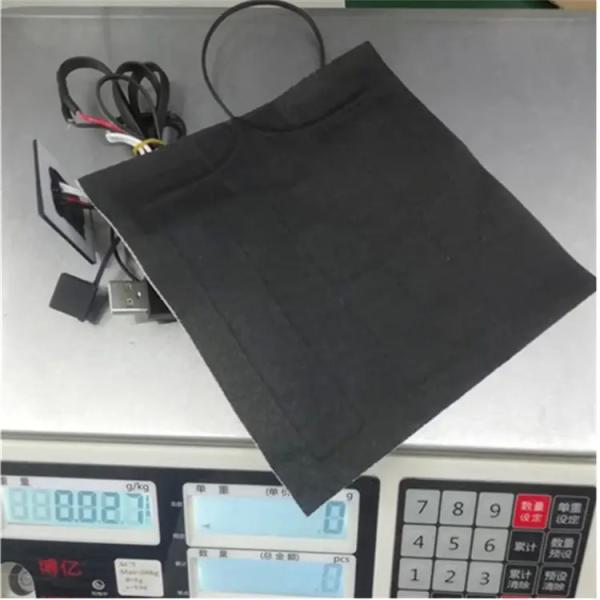 Custom Clothes Heating Pad 14x14cm Far Infrared Heat Sheet 5V With Switch