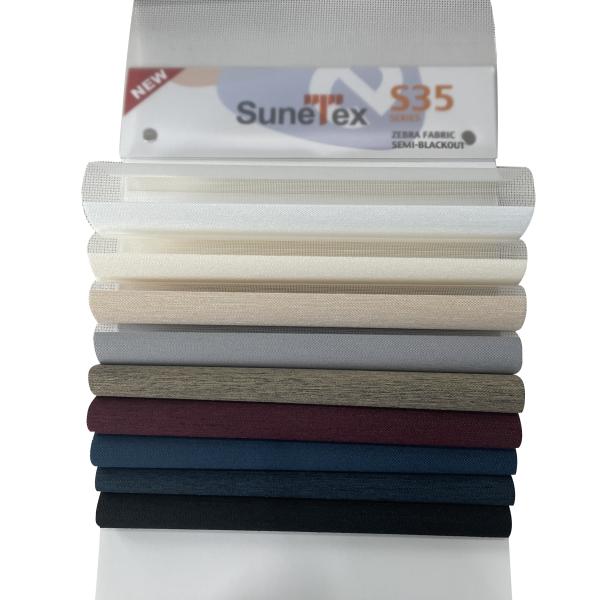 Ткань светомаскировки зебры ткани полиэстера Textil закрывает шторки