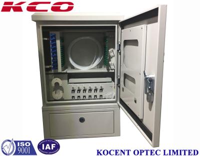 Outside Fiber Optic Cross Connect Cabinet SMC Steel IP67 72 Cores 96 Cores 288 Cores