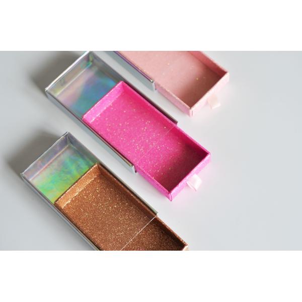 Caja de Pestanas para cajas individuales con pestañas de color púrpura falso