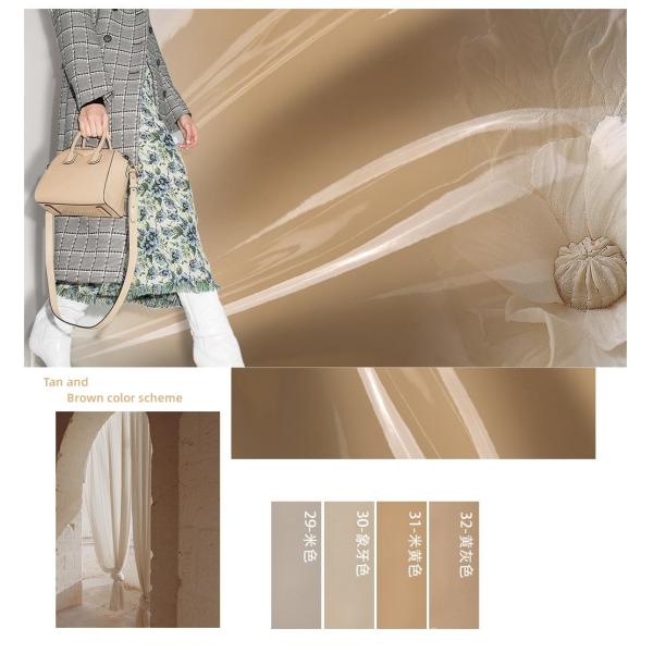 1.1 мм Патентная кожа зеркало ПВХ кожа ткань багаж сумочки косметическая сумка использование