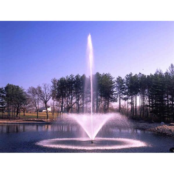 Фонтан воды нержавеющей стали плавая с лампой и насосом