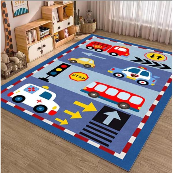 Мультфильм Число решетчатые ковры Для гостиной Дети Игровой зал 120 * 160 см