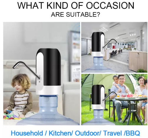 Rechargeable Electric Bottled Drinking Water Dispenser Pump For Home Drinking