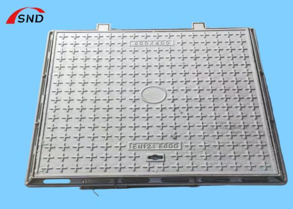 Square Heavy Ductile Iron Manhole Cover Load Bearing Grade E600