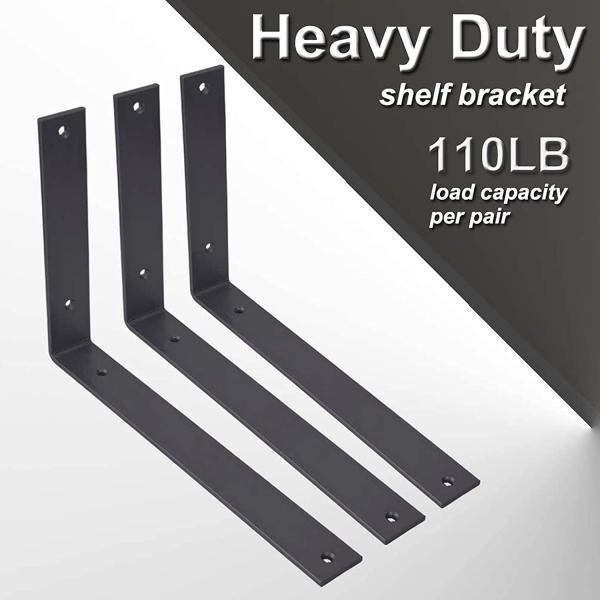 Suporte de prateleira de metal de revestimento de zinco padrão com espessura de 5 mm e parafusos incluídos