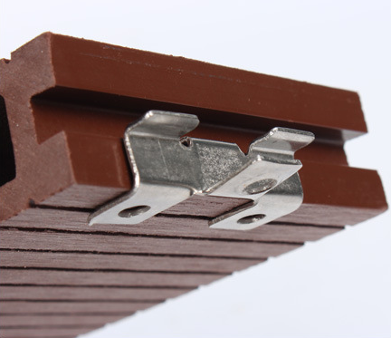 Clips de techo de acero inoxidable WPC de alta calidad OEM personalizado de fácil instalación para conectores de madera