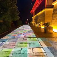 Caso impermeável personalizado Projeção de piso interativo ao ar livre