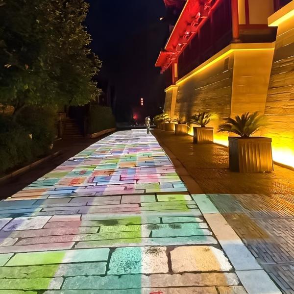 Outdoor Night Projection Interactive Floor Game Projector System For Hotel