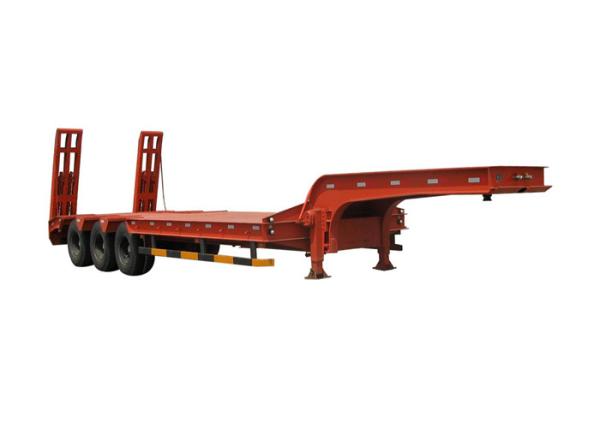 da Baixo-cama eixos 60Tons 15m do caminhão de reboque 3 semi para a máquina levando da construção