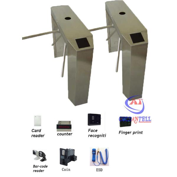 RFID passage entrance Tripod Turnstile With Counter for Factory / tourism / building lobby