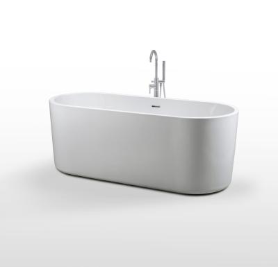 Mordern Style Acrylic Freestanding Bathtub Gloss Finish With Snow White Color