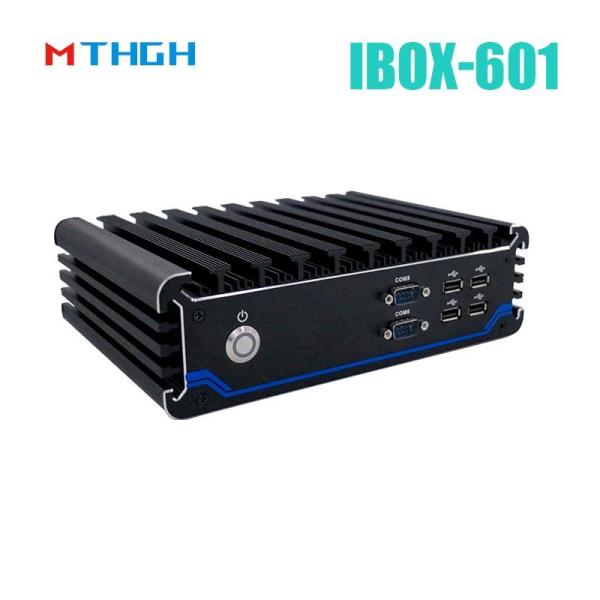 Fanless Industrial Mini PC with Intel Core i5-7200U Processor and 4 COM Ports for Entry Exit Terminal