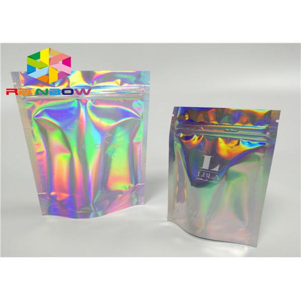 Мешок фольги лазера Мылар с ясной стороной для фольги холограм упаковки порошка яркого блеска маникюра сумок косметической упаковывая