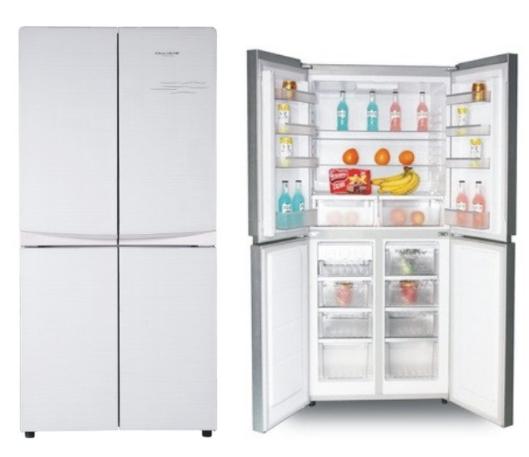 418L DC upright solar fridge freezer AC/DC compressor fridge 4 doors
