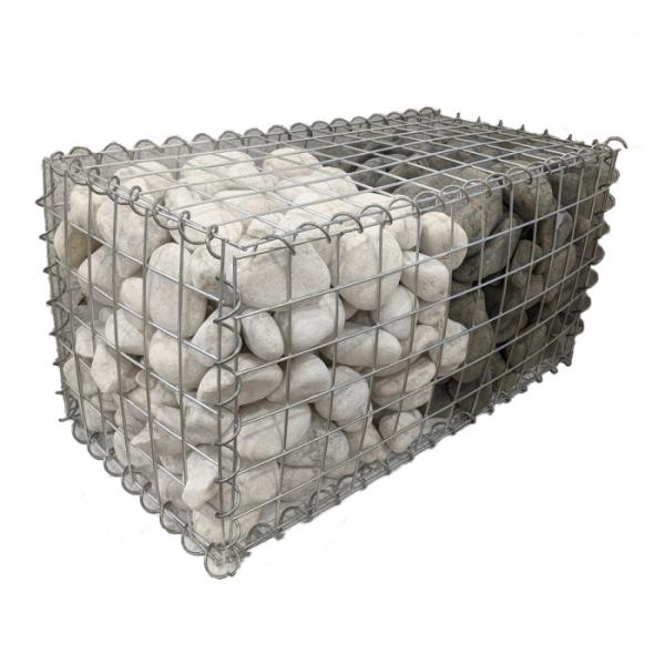 2 x 2 x 1m Hot Galvanized Galfan Coated 4mm Wire Gabion Basket Welded Boxes For Stone Retaining wall
