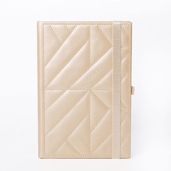 Custom Hard Cover Pu Notebook Spiral A5 Size Silk Cotton Journal Notebook Planner for Promotion
