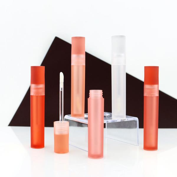 Cosmetic 2 Layer Plastic Round 10ml Lip Gloss Wand Tubes 14g